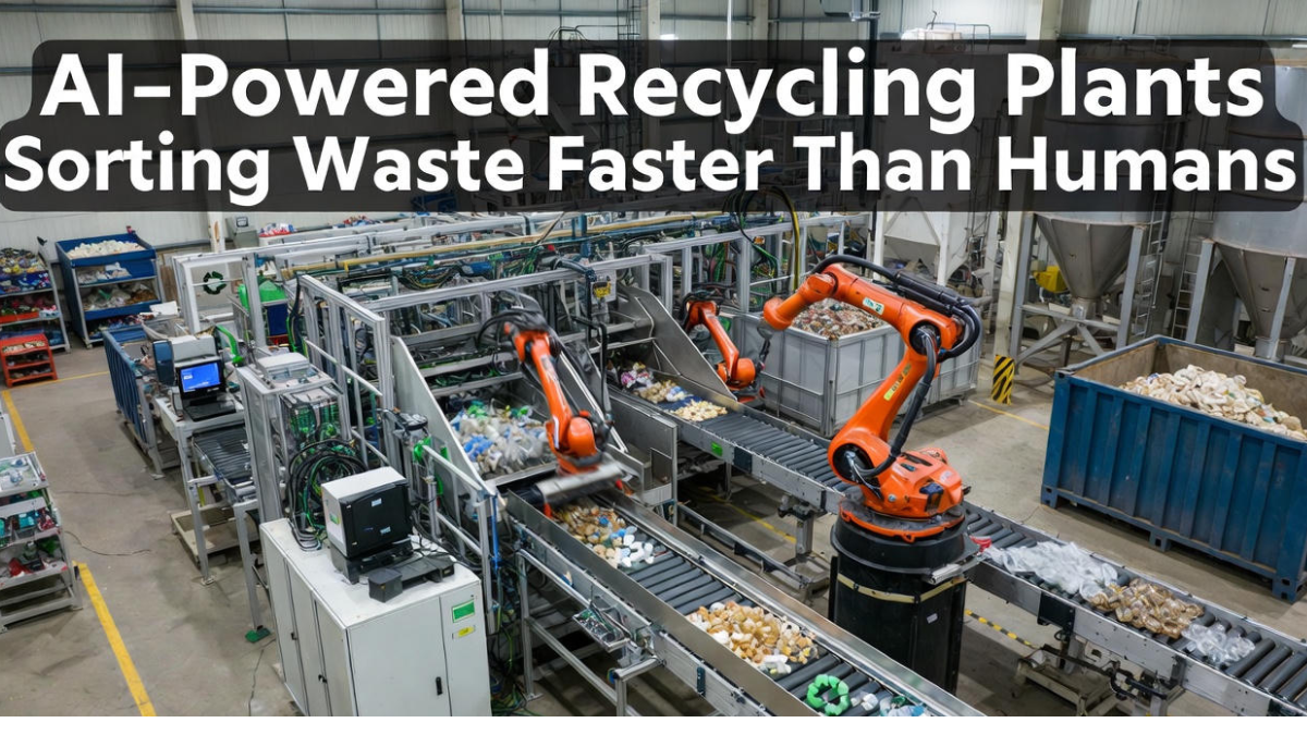 AI-Powered Recycling Plants Sorting Waste Faster Than Humans