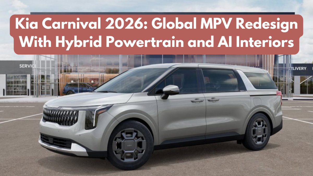 Kia Carnival 2026: Global MPV Redesign With Hybrid Powertrain and AI Interiors