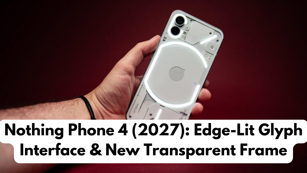 Nothing Phone 4 (2027): Edge-Lit Glyph Interface & New Transparent Frame