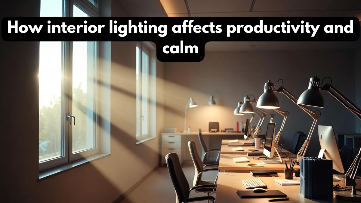 How interior lighting affects productivity and calm