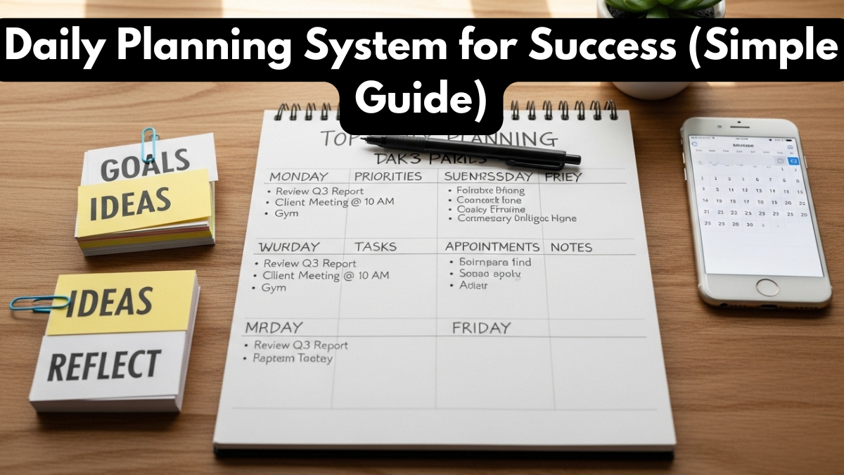 Daily Planning System for Success (Simple Guide)