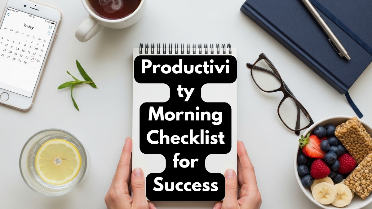 Productivity Morning Checklist for Success