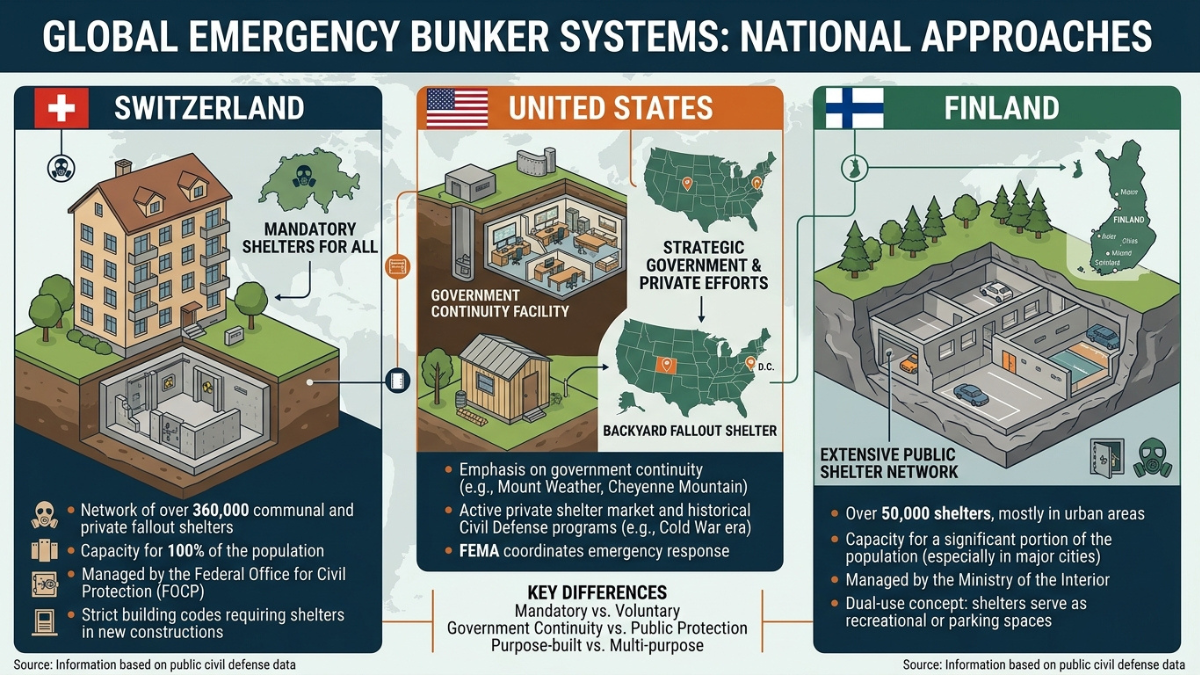 Emergency Bunker Systems Countries Use